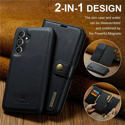 DG.MING for Samsung Galaxy A15 4G / A15 5G Case Detachable Split Leather Wallet Phone Cover