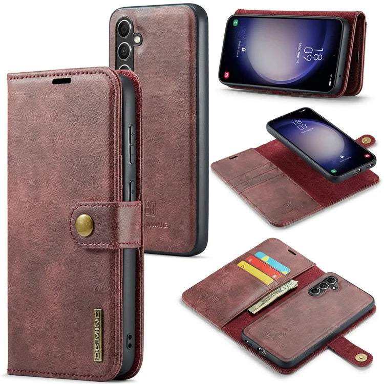 DG.MING for Samsung Galaxy A15 4G / A15 5G Case Detachable Split Leather Wallet Phone Cover