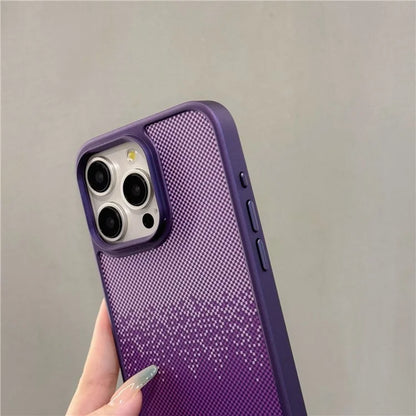For iPhone 15 Pro Case Geometric Pattern PC Phone Cover Water Transfer Printing