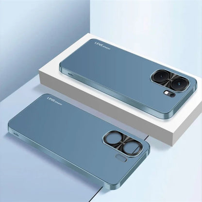 For vivo iQOO Neo9 Pro 5G Case Shockproof Acrylic+TPU Electroplating Metal Frame Phone Cover