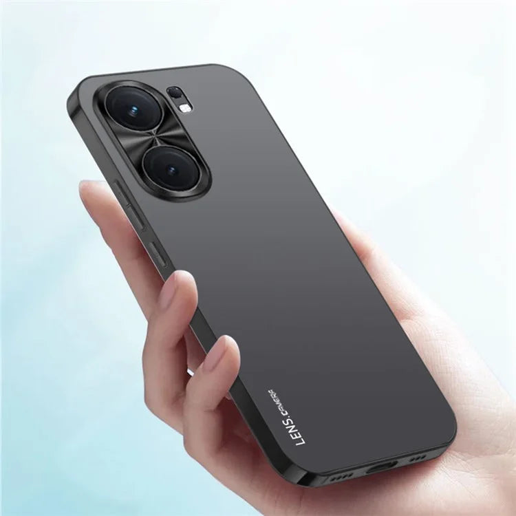 For vivo iQOO Neo9 Pro 5G Case Shockproof Acrylic+TPU Electroplating Metal Frame Phone Cover