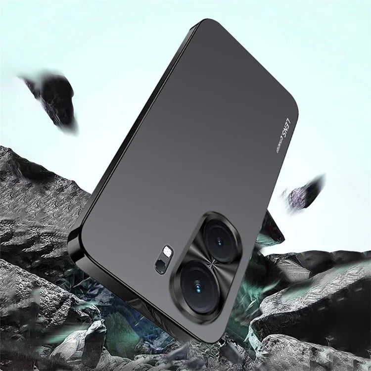 For vivo iQOO Neo9 Pro 5G Case Shockproof Acrylic+TPU Electroplating Metal Frame Phone Cover