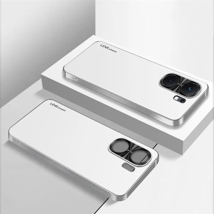 For vivo iQOO Neo9 Pro 5G Case Shockproof Acrylic+TPU Electroplating Metal Frame Phone Cover