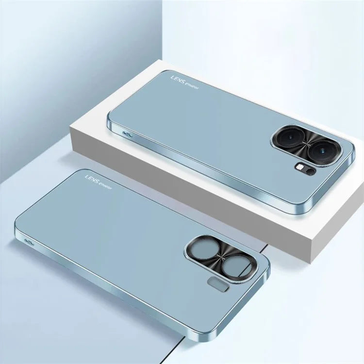For vivo iQOO Neo9 Pro 5G Case Shockproof Acrylic+TPU Electroplating Metal Frame Phone Cover