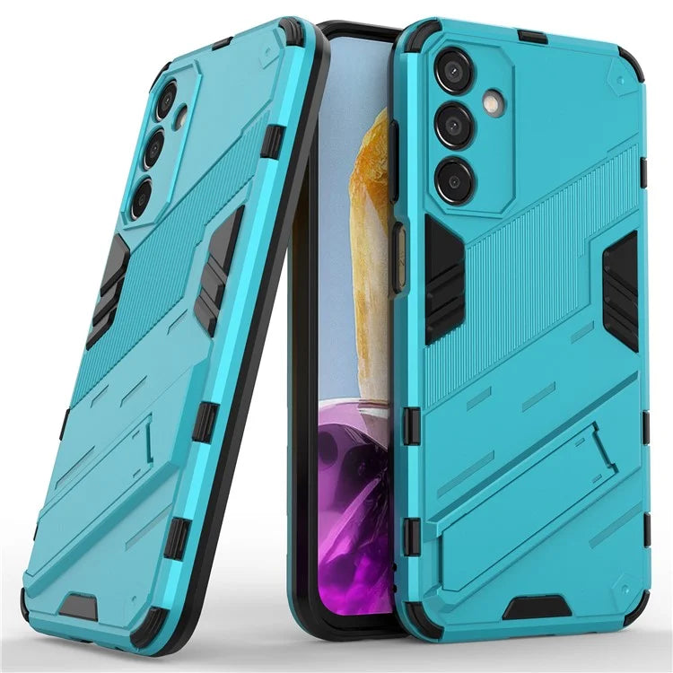 For Samsung Galaxy M15 5G Case Kickstand Anti-Scratch PC+TPU Armour Phone Cover