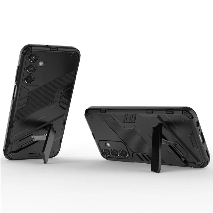 For Samsung Galaxy M15 5G Case Kickstand Anti-Scratch PC+TPU Armour Phone Cover