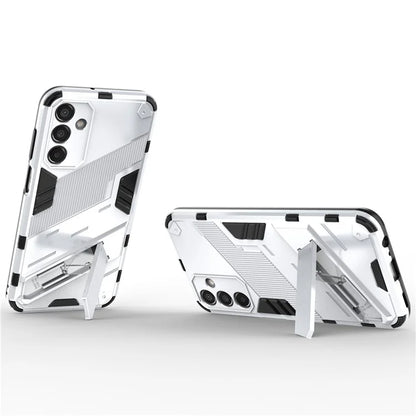 For Samsung Galaxy M15 5G Case Kickstand Anti-Scratch PC+TPU Armour Phone Cover