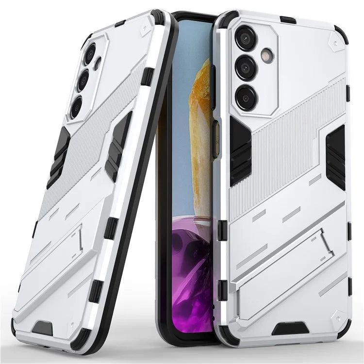 For Samsung Galaxy M15 5G Case Kickstand Anti-Scratch PC+TPU Armour Phone Cover