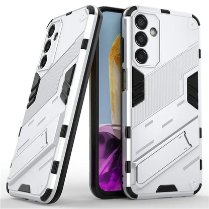 For Samsung Galaxy M15 5G Case Kickstand Anti-Scratch PC+TPU Armour Phone Cover