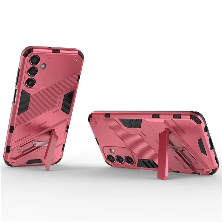 For Samsung Galaxy M15 5G Case Kickstand Anti-Scratch PC+TPU Armour Phone Cover