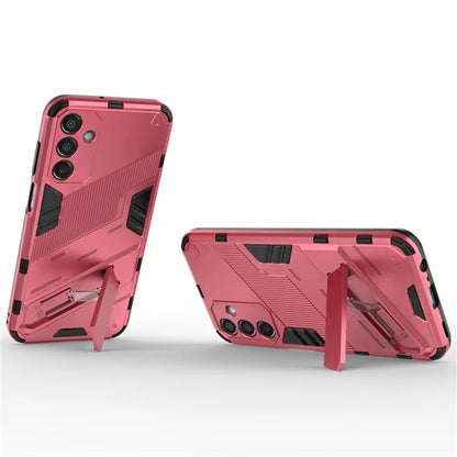 For Samsung Galaxy M15 5G Case Kickstand Anti-Scratch PC+TPU Armour Phone Cover