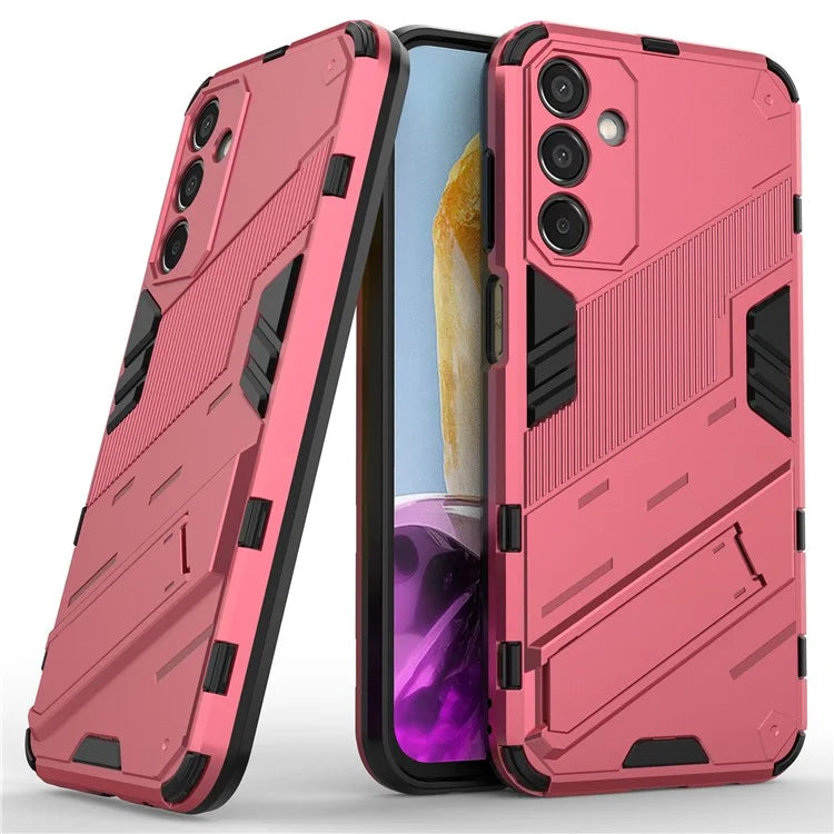 For Samsung Galaxy M15 5G Case Kickstand Anti-Scratch PC+TPU Armour Phone Cover