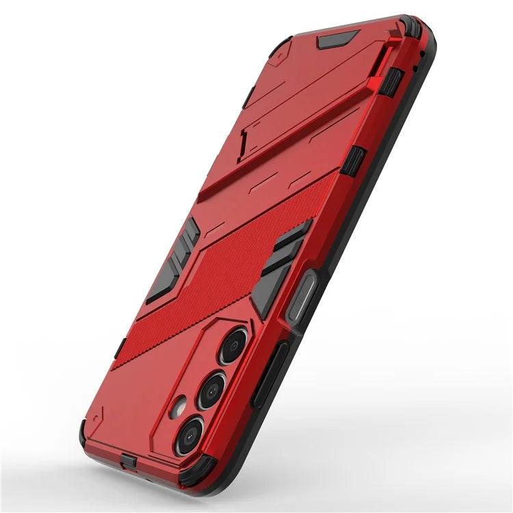 For Samsung Galaxy M15 5G Case Kickstand Anti-Scratch PC+TPU Armour Phone Cover