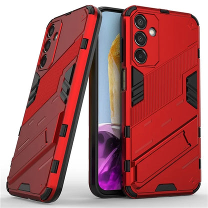 For Samsung Galaxy M15 5G Case Kickstand Anti-Scratch PC+TPU Armour Phone Cover