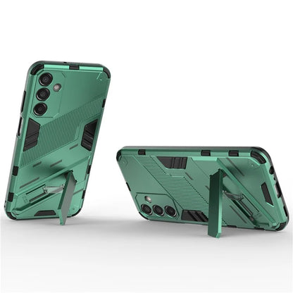 For Samsung Galaxy M15 5G Case Kickstand Anti-Scratch PC+TPU Armour Phone Cover