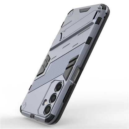 For Samsung Galaxy M15 5G Case Kickstand Anti-Scratch PC+TPU Armour Phone Cover