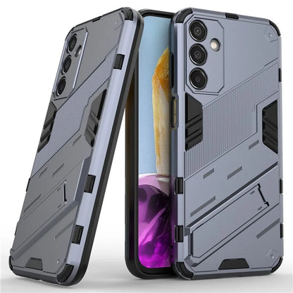 For Samsung Galaxy M15 5G Case Kickstand Anti-Scratch PC+TPU Armour Phone Cover
