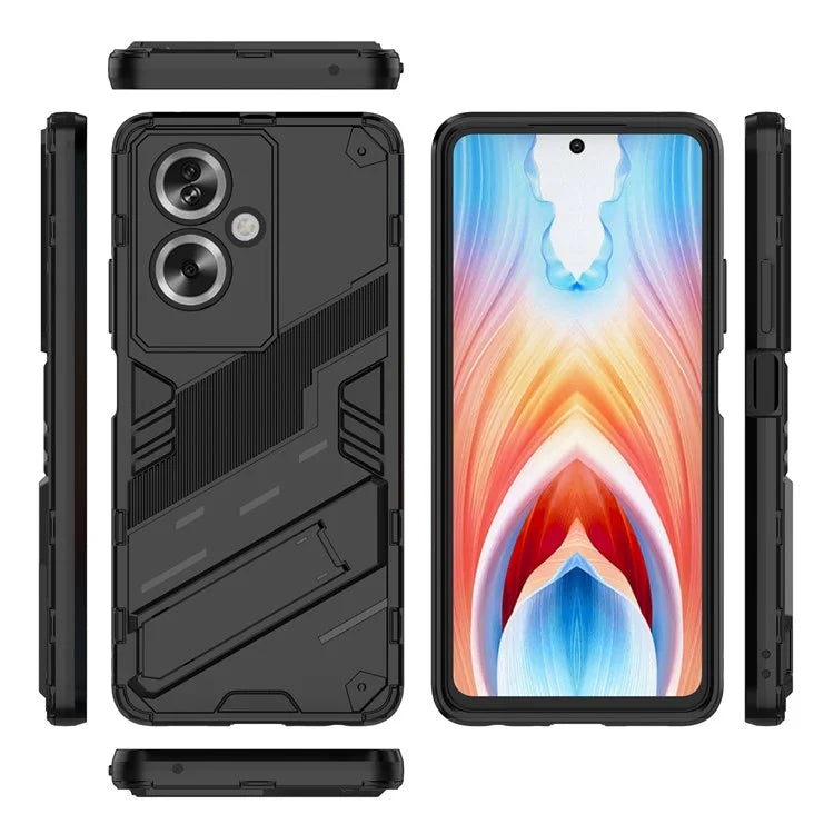 For Oppo A79 5G / A2 5G Phone Case Scratch-resistant PC+TPU Kickstand Cover