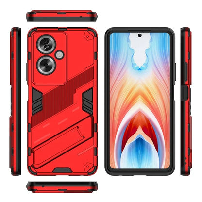 For Oppo A79 5G / A2 5G Phone Case Scratch-resistant PC+TPU Kickstand Cover
