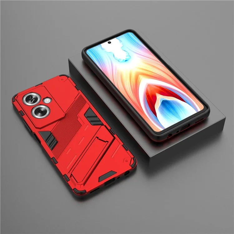 For Oppo A79 5G / A2 5G Phone Case Scratch-resistant PC+TPU Kickstand Cover