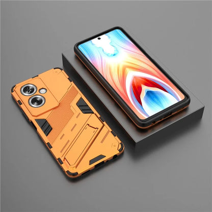 For Oppo A79 5G / A2 5G Phone Case Scratch-resistant PC+TPU Kickstand Cover