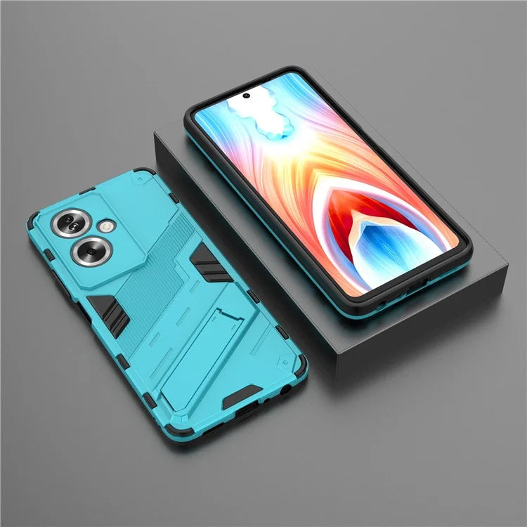 For Oppo A79 5G / A2 5G Phone Case Scratch-resistant PC+TPU Kickstand Cover
