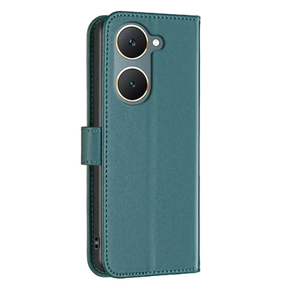 BINFEN COLOR BF17 For vivo Y03 Wallet Case PU Leather + TPU Flip Phone Cover