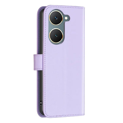 BINFEN COLOR BF17 For vivo Y03 Wallet Case PU Leather + TPU Flip Phone Cover