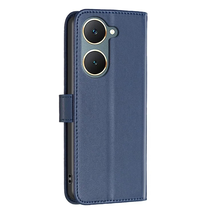 BINFEN COLOR BF17 For vivo Y03 Wallet Case PU Leather + TPU Flip Phone Cover