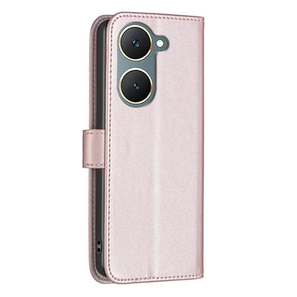 BINFEN COLOR BF17 For vivo Y03 Wallet Case PU Leather + TPU Flip Phone Cover