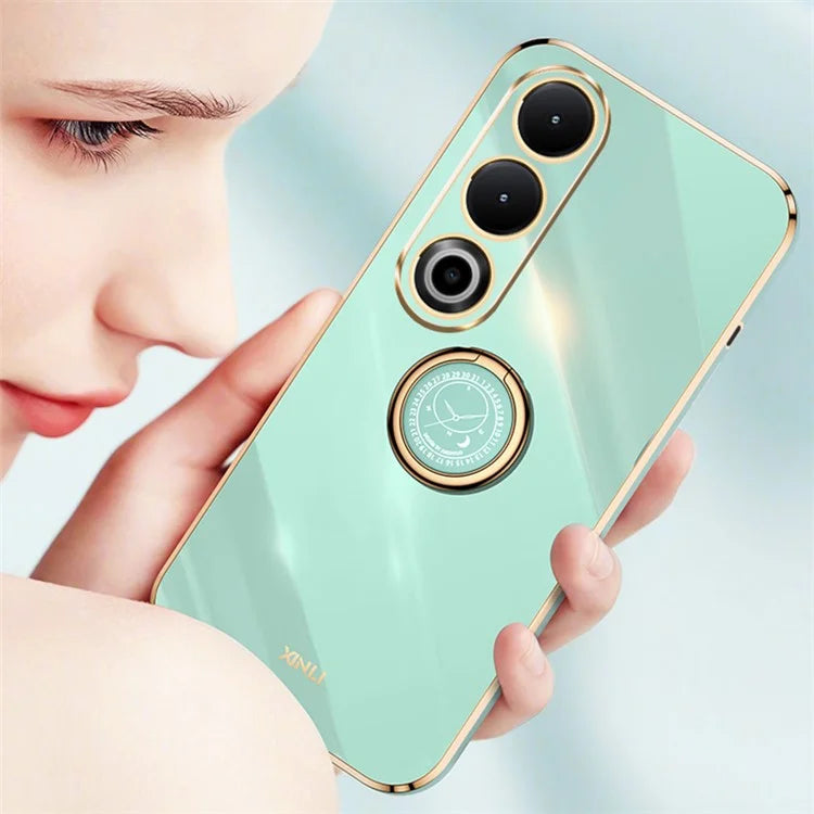 XINLI For OnePlus Nord CE4 5G TPU Case Ring Kickstand Electroplating Phone Cover