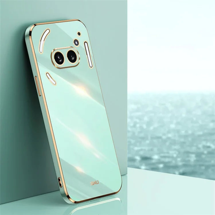 XINLI For Nothing Phone (2a) TPU Case Electroplating Edge Protective Phone Cover