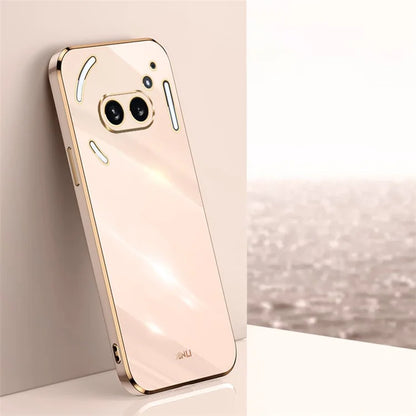 XINLI For Nothing Phone (2a) TPU Case Electroplating Edge Protective Phone Cover