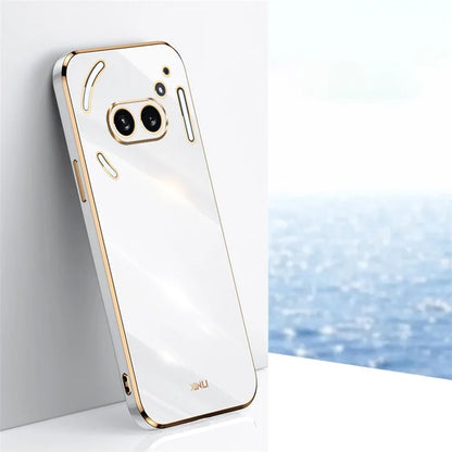XINLI For Nothing Phone (2a) TPU Case Electroplating Edge Protective Phone Cover