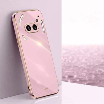 XINLI For Nothing Phone (2a) TPU Case Electroplating Edge Protective Phone Cover
