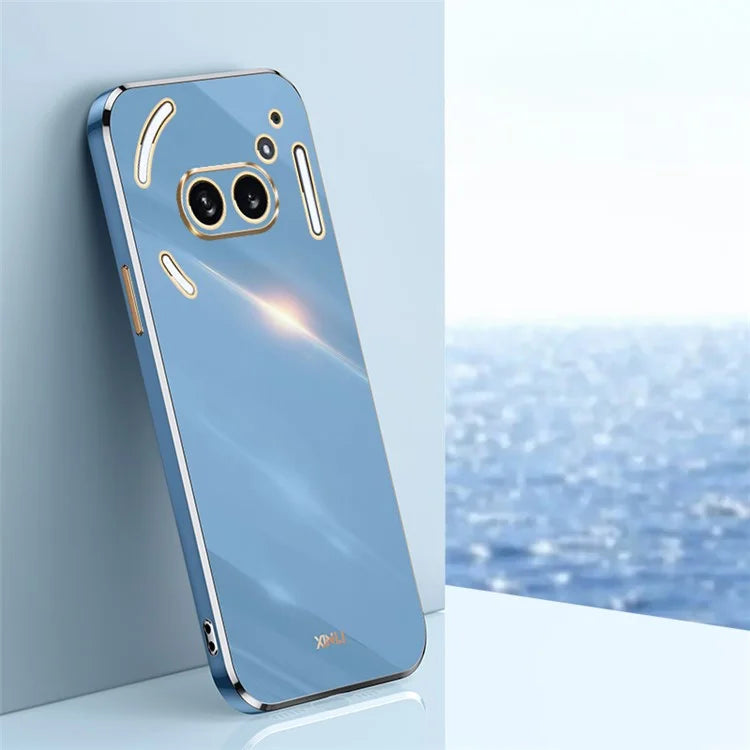 XINLI For Nothing Phone (2a) TPU Case Electroplating Edge Protective Phone Cover
