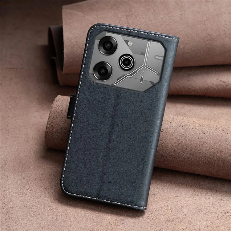 BINFEN COLOR BF17 For TECNO Pova 6 5G / Tecno Pova 6 Pro 5G Case Leather Flip Wallet Phone Cover