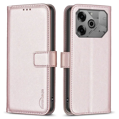 BINFEN COLOR BF17 For TECNO Pova 6 5G / Tecno Pova 6 Pro 5G Case Leather Flip Wallet Phone Cover