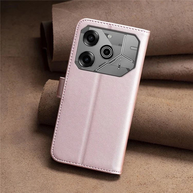 BINFEN COLOR BF17 For TECNO Pova 6 5G / Tecno Pova 6 Pro 5G Case Leather Flip Wallet Phone Cover