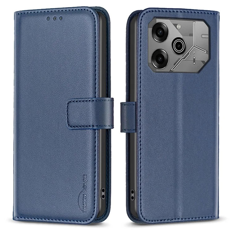 BINFEN COLOR BF17 For TECNO Pova 6 5G / Tecno Pova 6 Pro 5G Case Leather Flip Wallet Phone Cover