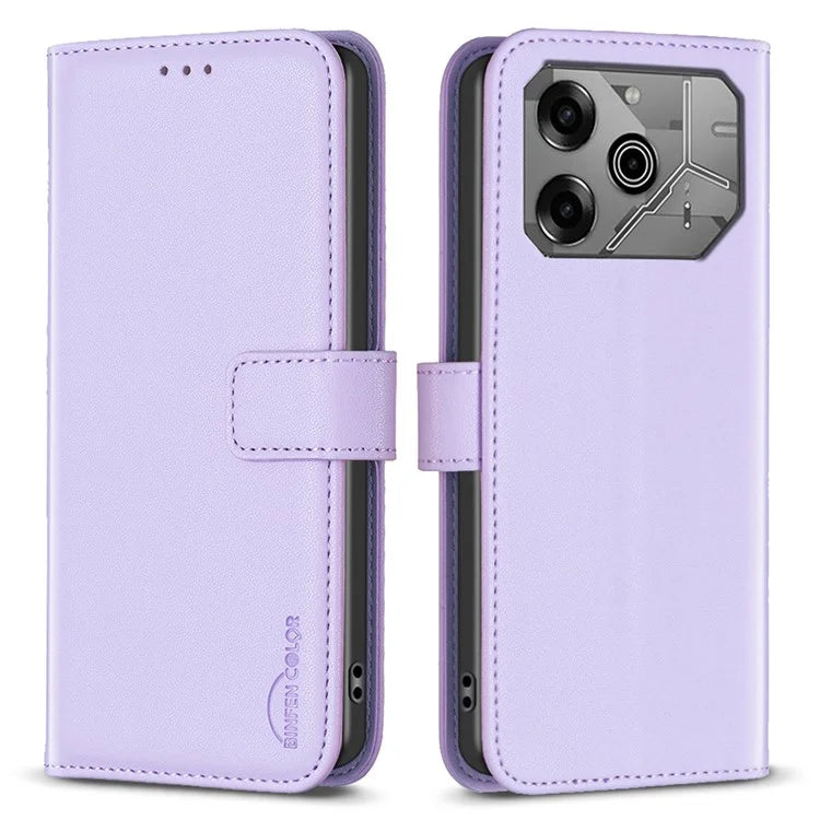 BINFEN COLOR BF17 For TECNO Pova 6 5G / Tecno Pova 6 Pro 5G Case Leather Flip Wallet Phone Cover