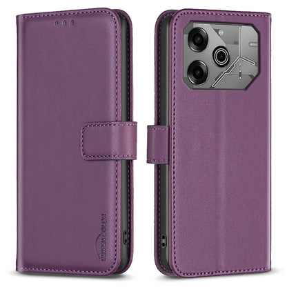 BINFEN COLOR BF17 For TECNO Pova 6 5G / Tecno Pova 6 Pro 5G Case Leather Flip Wallet Phone Cover