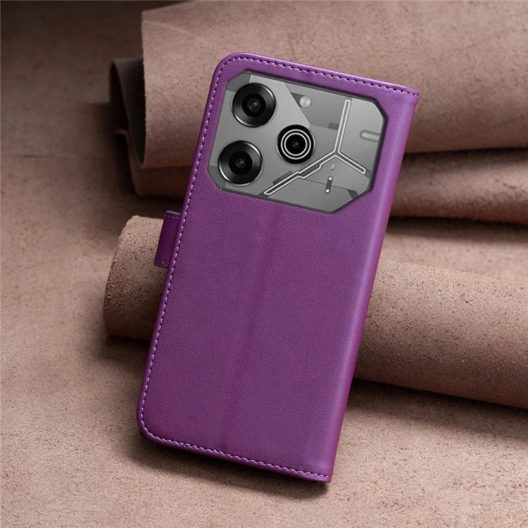 BINFEN COLOR BF17 For TECNO Pova 6 5G / Tecno Pova 6 Pro 5G Case Leather Flip Wallet Phone Cover