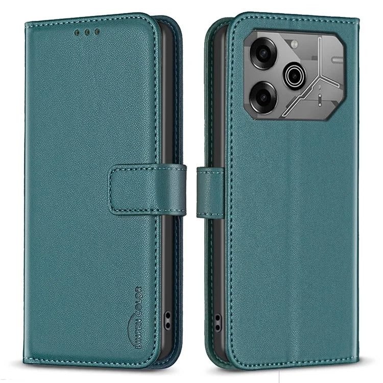 BINFEN COLOR BF17 For TECNO Pova 6 5G / Tecno Pova 6 Pro 5G Case Leather Flip Wallet Phone Cover