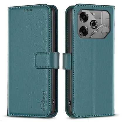 BINFEN COLOR BF17 For TECNO Pova 6 5G / Tecno Pova 6 Pro 5G Case Leather Flip Wallet Phone Cover