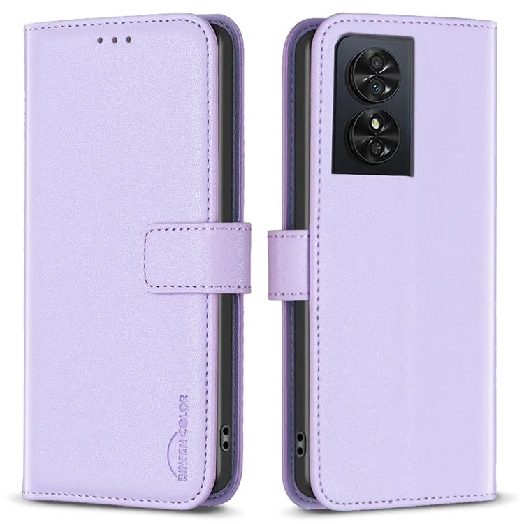 BINFEN COLOR BF17 For TCL 50 SE Case PU Leather Wallet Phone Cover Folding Stand
