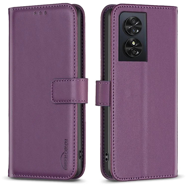 BINFEN COLOR BF17 For TCL 50 SE Case PU Leather Wallet Phone Cover Folding Stand