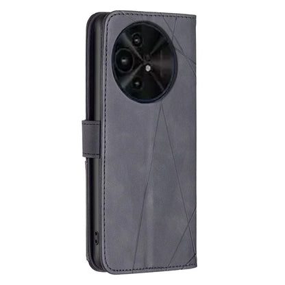 BINFEN COLOR BF05 For TCL 50 XL 5G Case Stand Wallet PU Leather Geometric Phone Cover