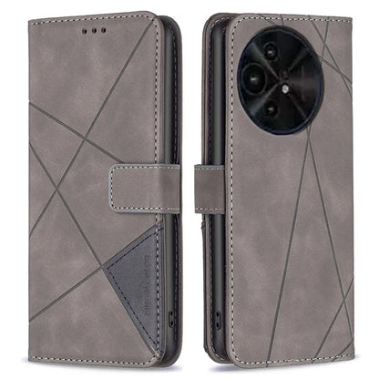 BINFEN COLOR BF05 For TCL 50 XL 5G Case Stand Wallet PU Leather Geometric Phone Cover