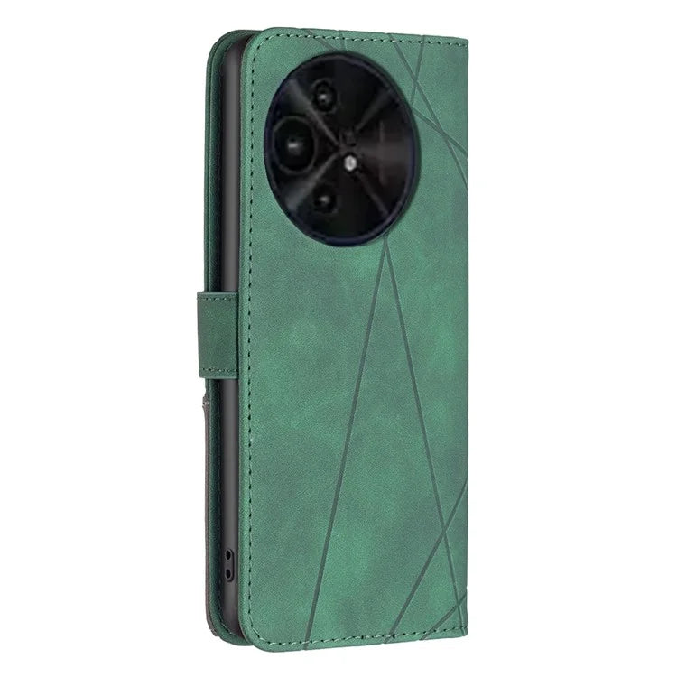 BINFEN COLOR BF05 For TCL 50 XL 5G Case Stand Wallet PU Leather Geometric Phone Cover